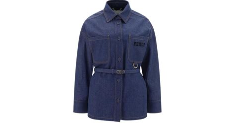 fendi winter jacket womens|fendi denim jacket women's.